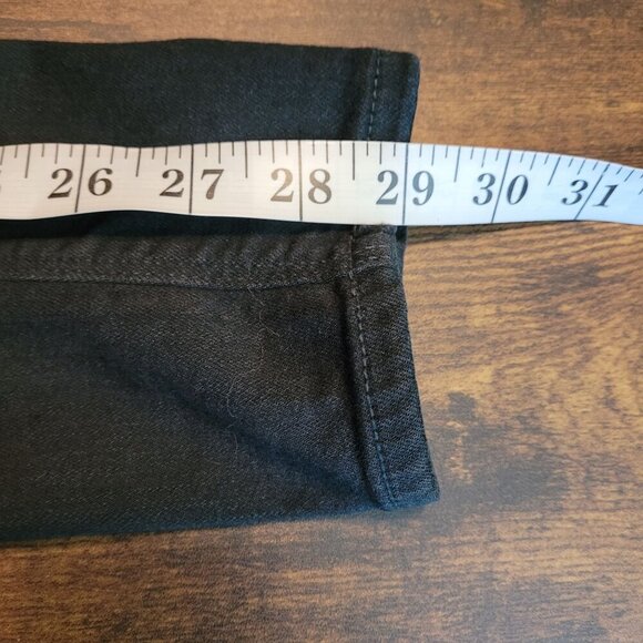 Black Orchard Jeans Womens 28 Jude Mid Rise Skinny Dark Green Comfort Stretch - Picture 10 of 11